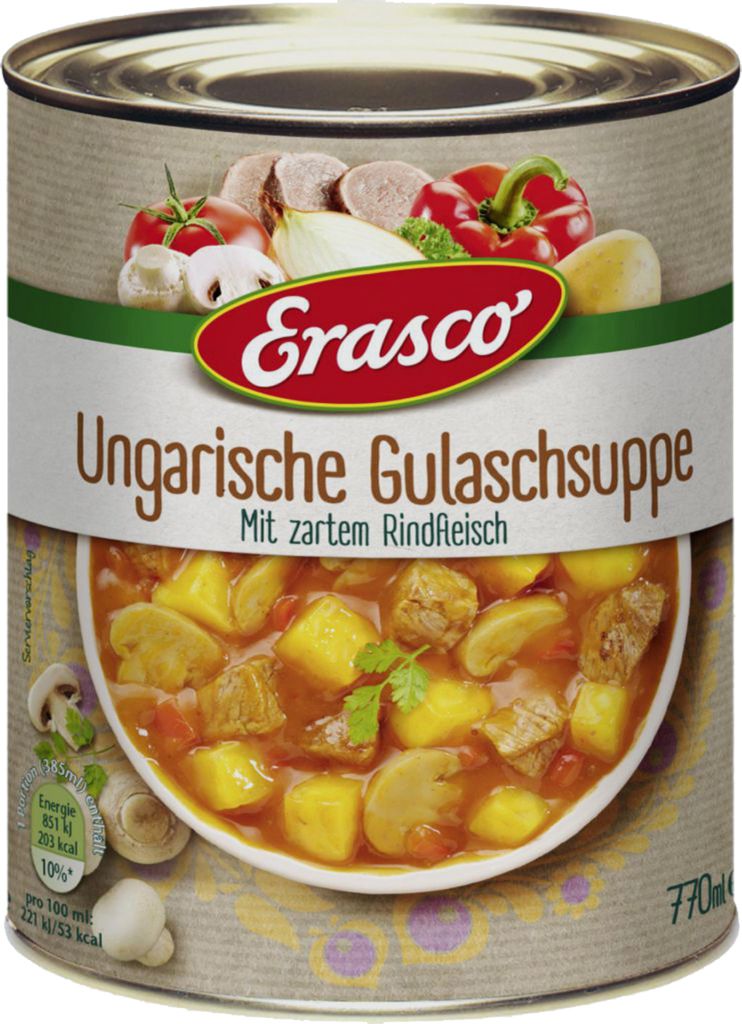 Erasco Węgierska zupa gulaszowa z wołowiną 770ml Zdjęcie produktu 