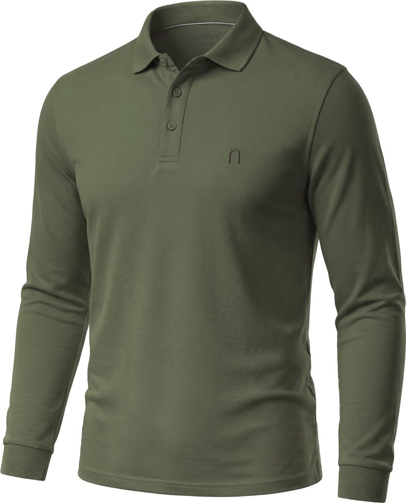 normani Herren Langarm Poloshirt