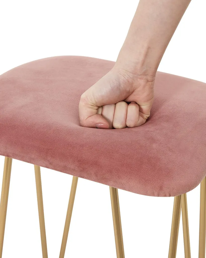 Coiffeuse Eugad avec Miroir Pivotant 360° et Tabouret en Velours Gris