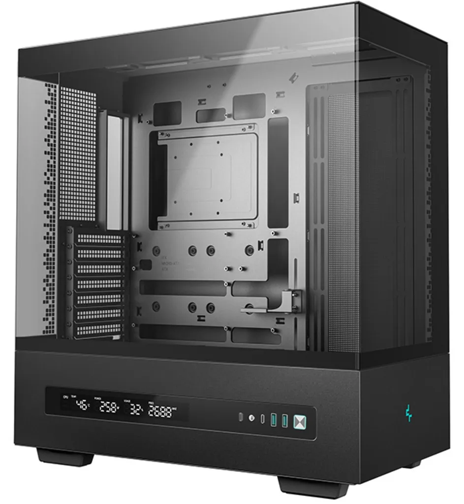 Boîtier PC Gaming DeepCool CH690 DIGITAL Noir avec Vue Panoramique 4K