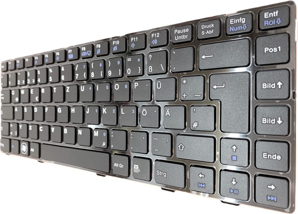 DEUTSCHE - Schwarz Tastatur Keyboard Kompatibel für Medion Akoya MD98710