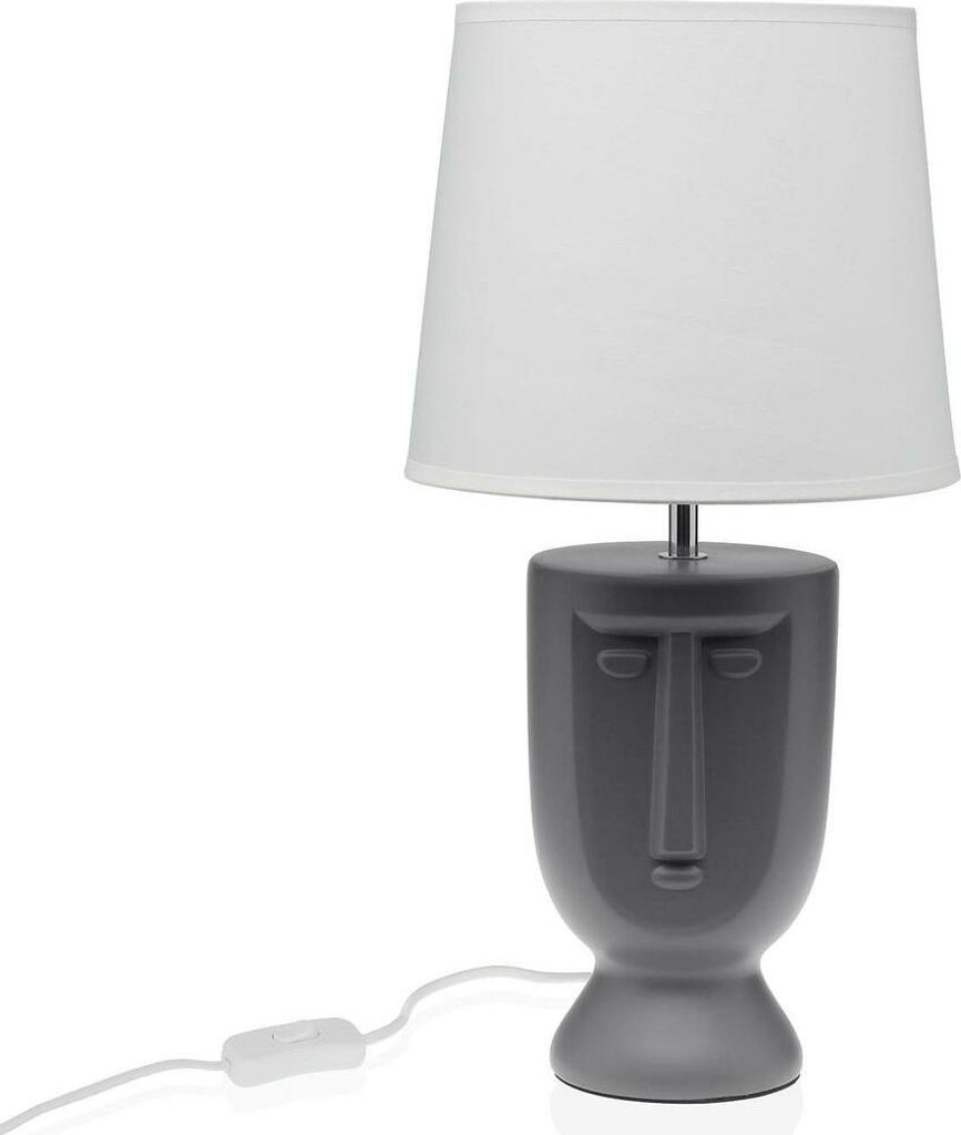 Tischleuchte versa grau Keramik 60 b 22 x 42,8 cm