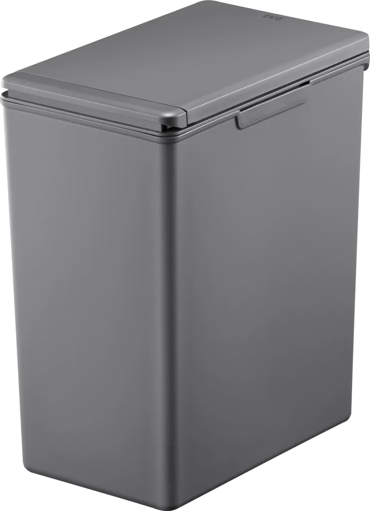 Poubelle Compacte 20L EKO Morandi Grise pour Bureau et Petite Cuisine
