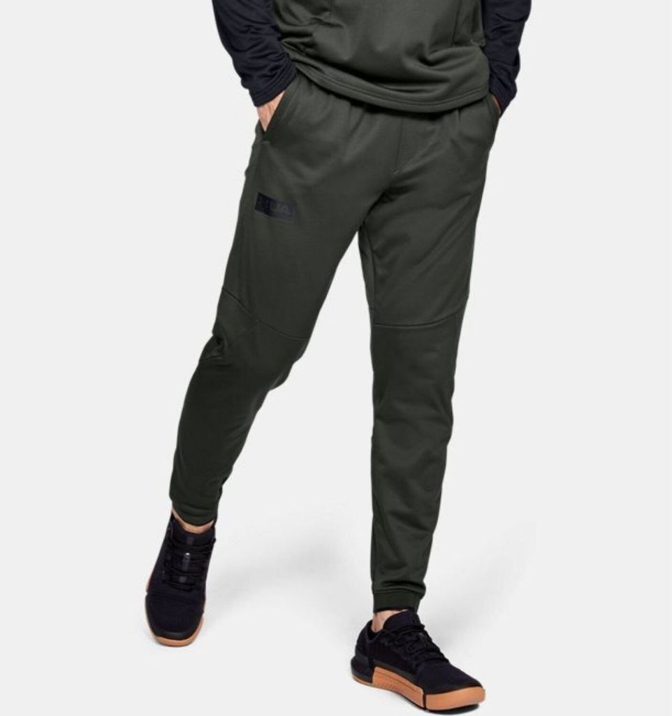 Trainingsanzüge UNDER ARMOUR ColdGear Reactor Gametime Hybrid Barockgrün/Schwarz Grün M
