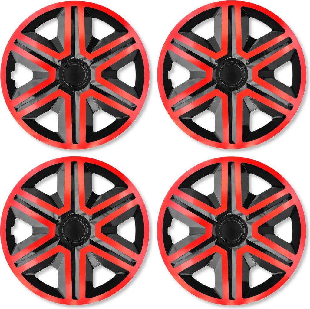 Kołpaki Action Doublecolor Rosso Nero 14 caliwersalne Immagine del prodotto 