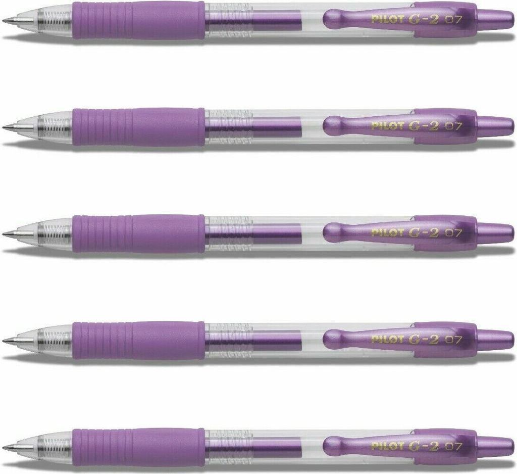 Pilot G2-07 Gelschreiber Metallicviolett - 5er-Set Produktbild 