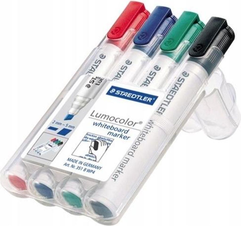 STAEDTLER Whiteboardmarker Lumocolor 4St Box Produktbild 