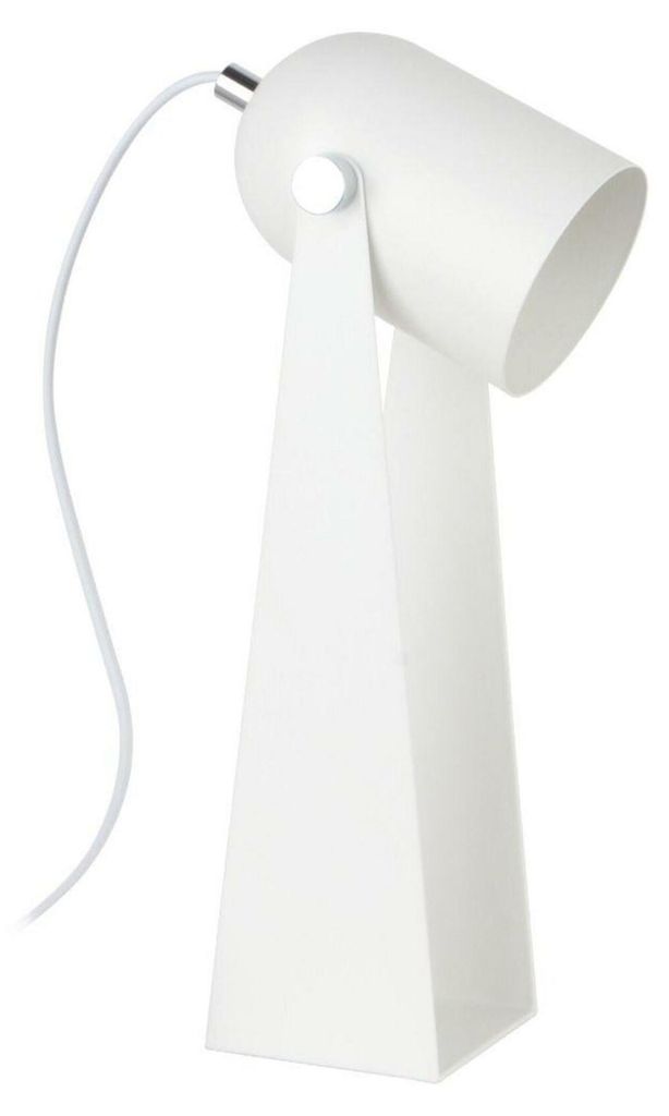 ZUMALINE A2056-MWH ARIES Tischleuchte, mattweiß/chrom