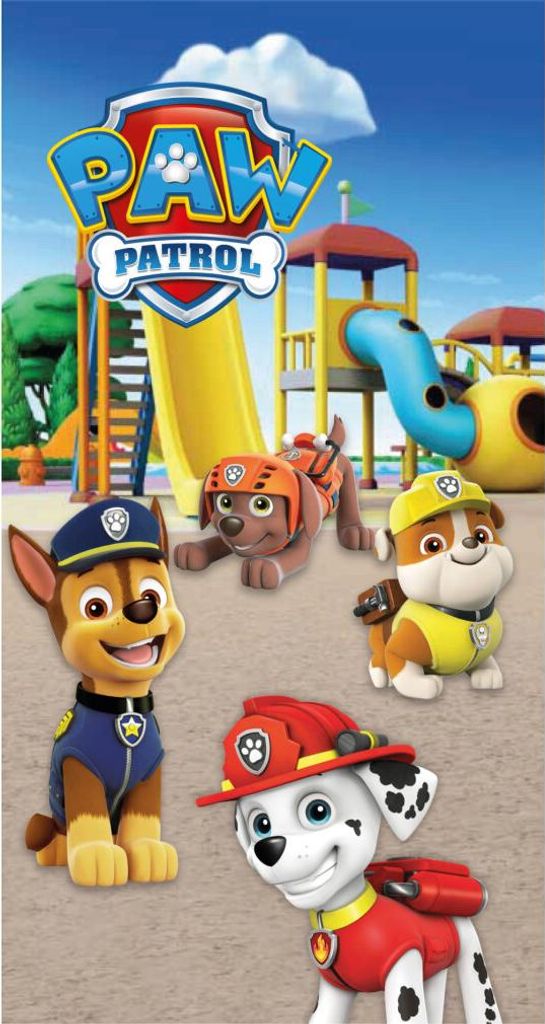 Paw Patrol Playground Playground Badetuch, Strandtuch 70x140cm