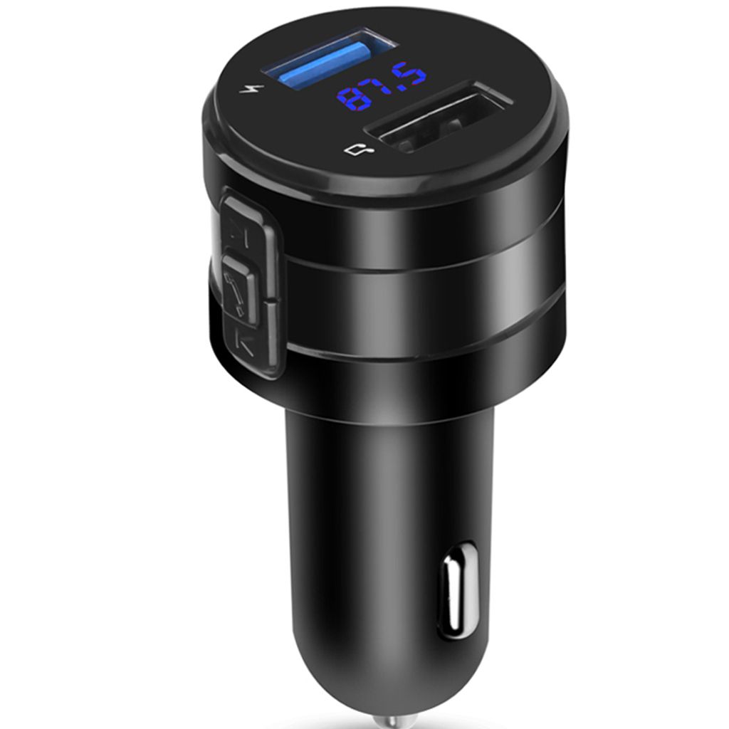 Retoo Wireless Car Kit Bluetooth FM-Transmitter MP3-Radio Autoadapter  Dual-USB-Ladegerät Auto Drahtloser Autoempfänger