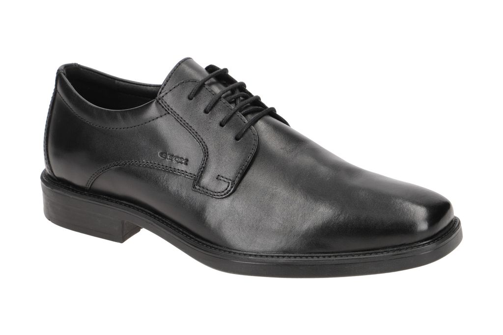 Geox BRANDOLF Herren Businessschuhe Schnürhalbschuhe schwarz Elegant NEU