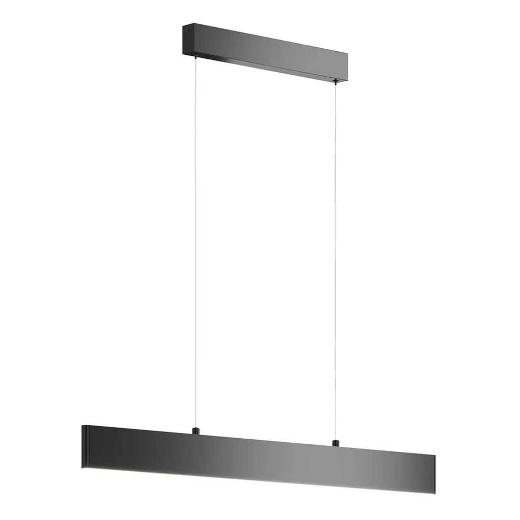 Suspension LED 91cm métal noir mat pour supprimer les zones d'ombre