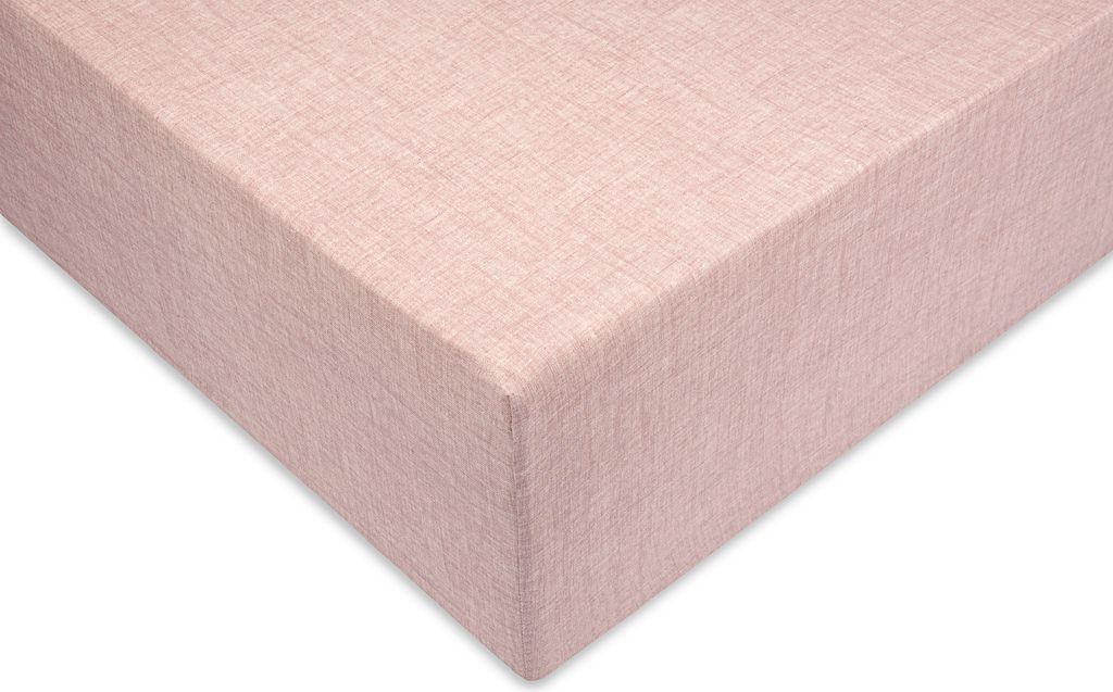 Lino Spannbettlaken 90x210-220+35 cm. Shell Nude