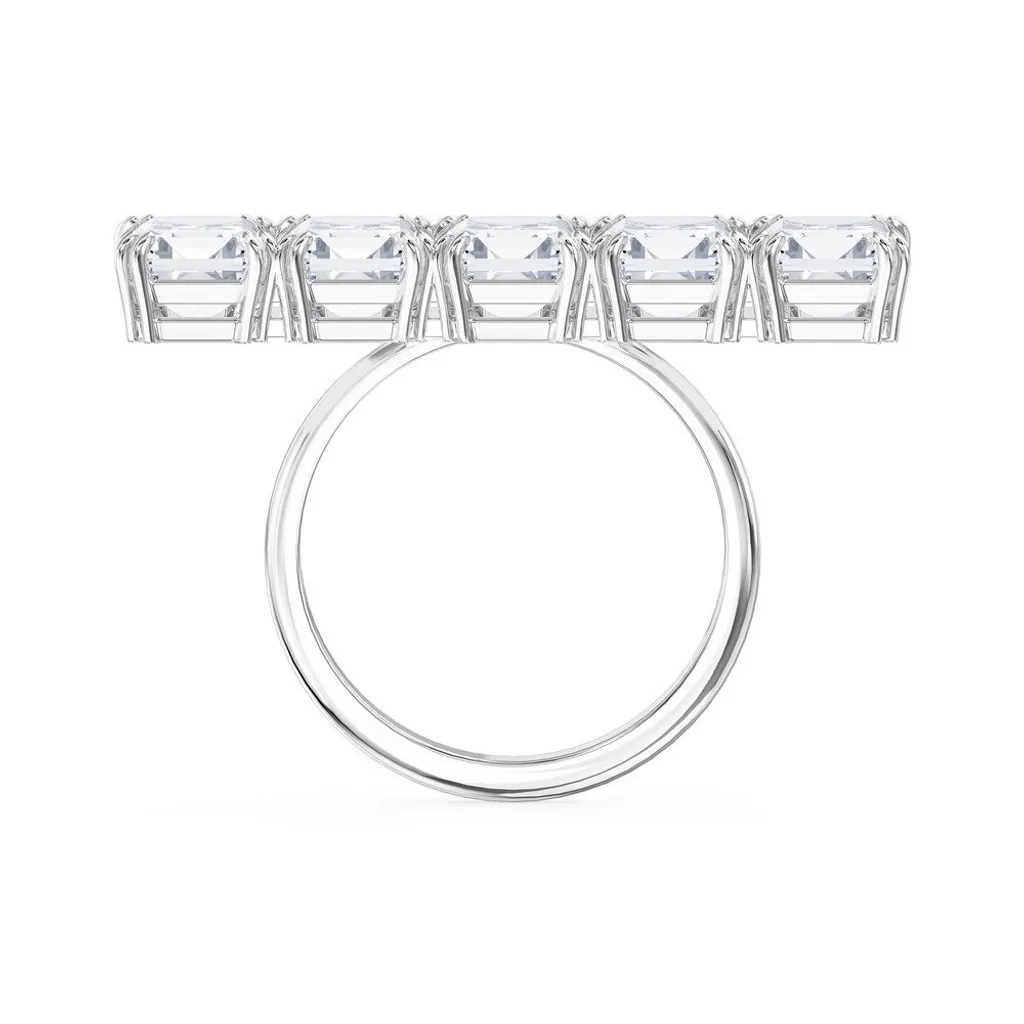 Anello da donna Swarovski Millenia con taglio ottagonale, bianco, rodiato, misura 52 5609008 - 2
