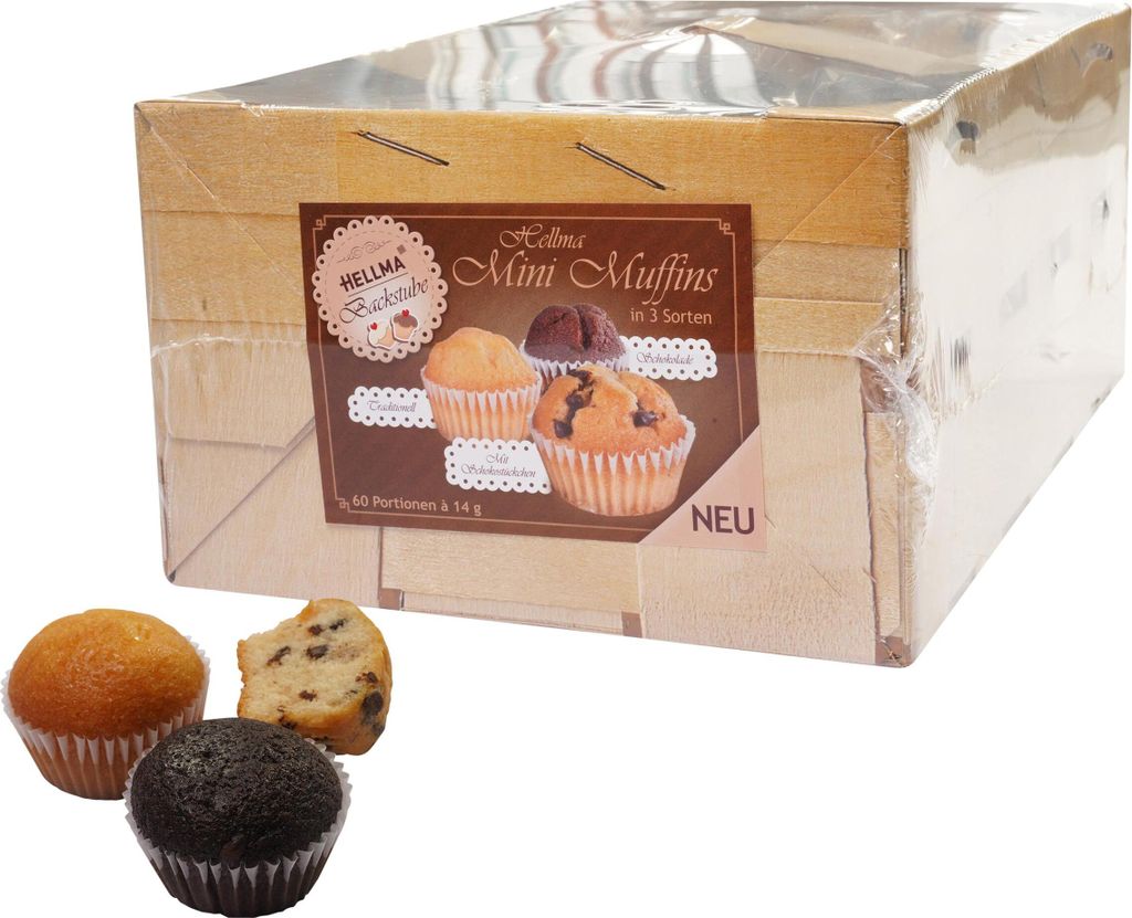 Hellma Mini Muffins 60 stk. Produktbild 