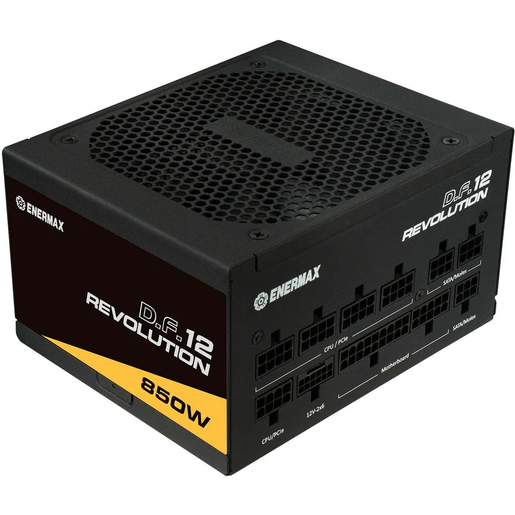Enermax Revolution D.F.12 Netzteil 850 W 20+4 pin ATX ATX Schwarz (ETV850G)