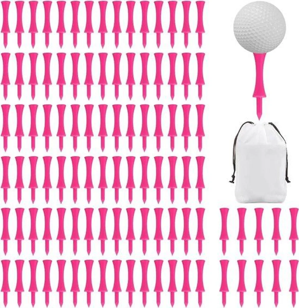 Tees de Golf Roses Personnalisables en Plastique de 83mm pour Driver