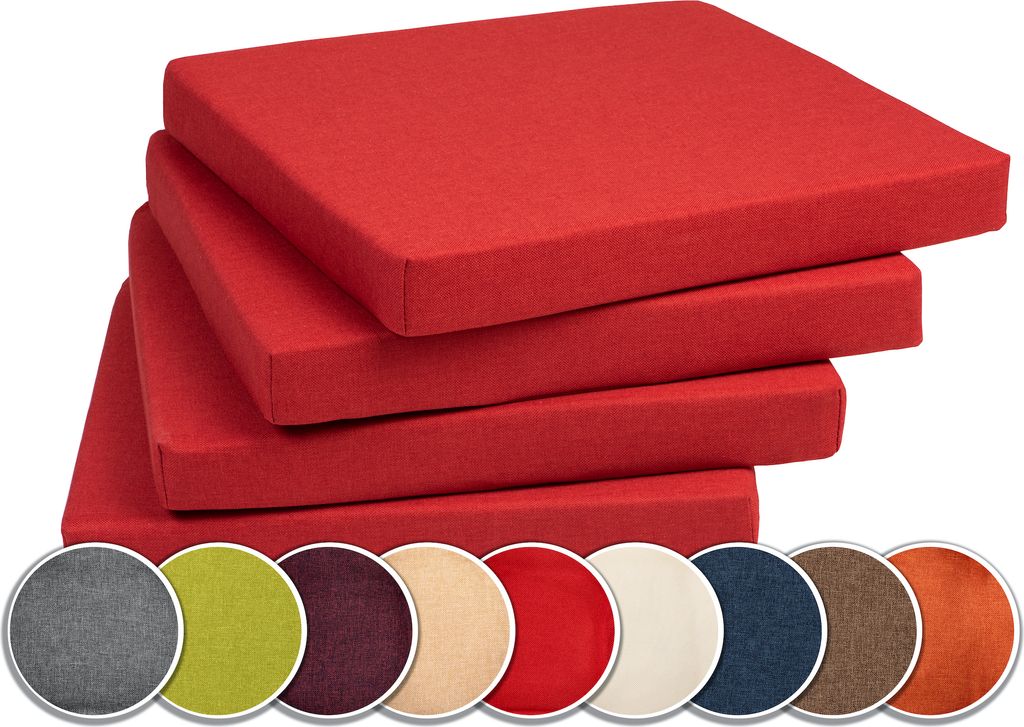 Sunnypillow 4er Set Stuhlkissen Polsterauflage Auflage für Produktbild 