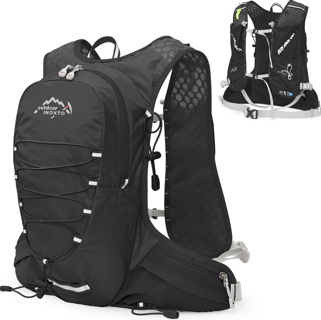 12L Fahrrad-Trinkrucksack Leichter Reitwesten-Rucksack fuer Laufen im Freien, Camping, Wandern, Bergsteigen