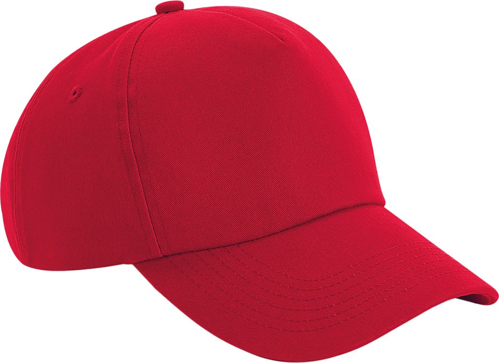 Beechfield Authentic 5-Panel Kappe RW7120 (Einheitsgröße) (Rot)