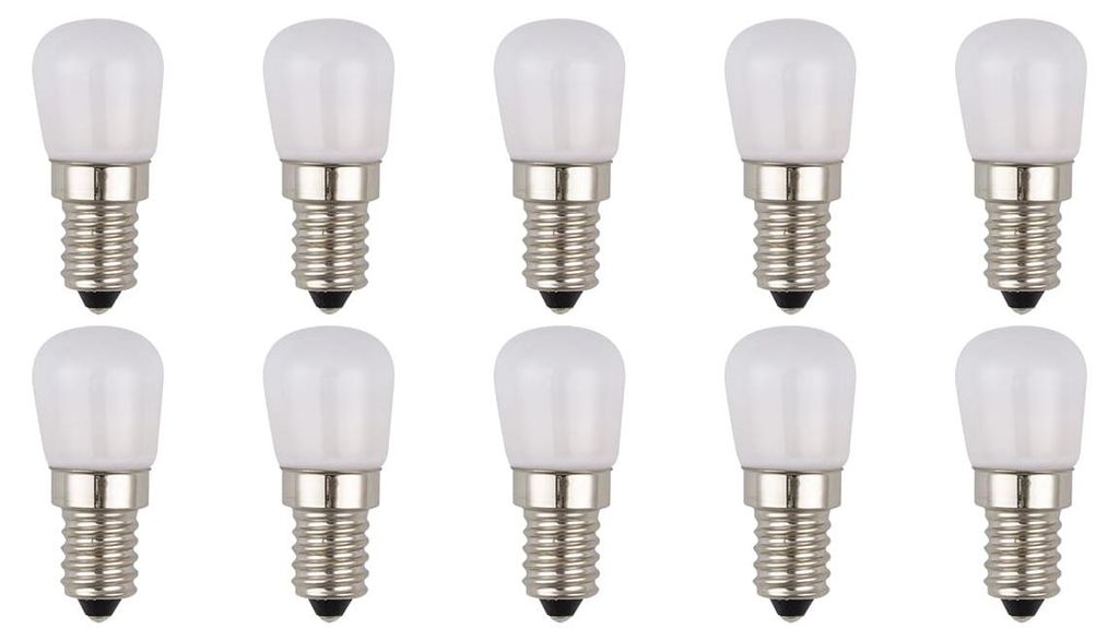 SPL E14 LED Röhrenlampe 2W 3000K Warmweiß Opal 10 Stück