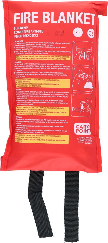 Carpoint Feuerlöschdecke 1x1 Meter Produktbild 