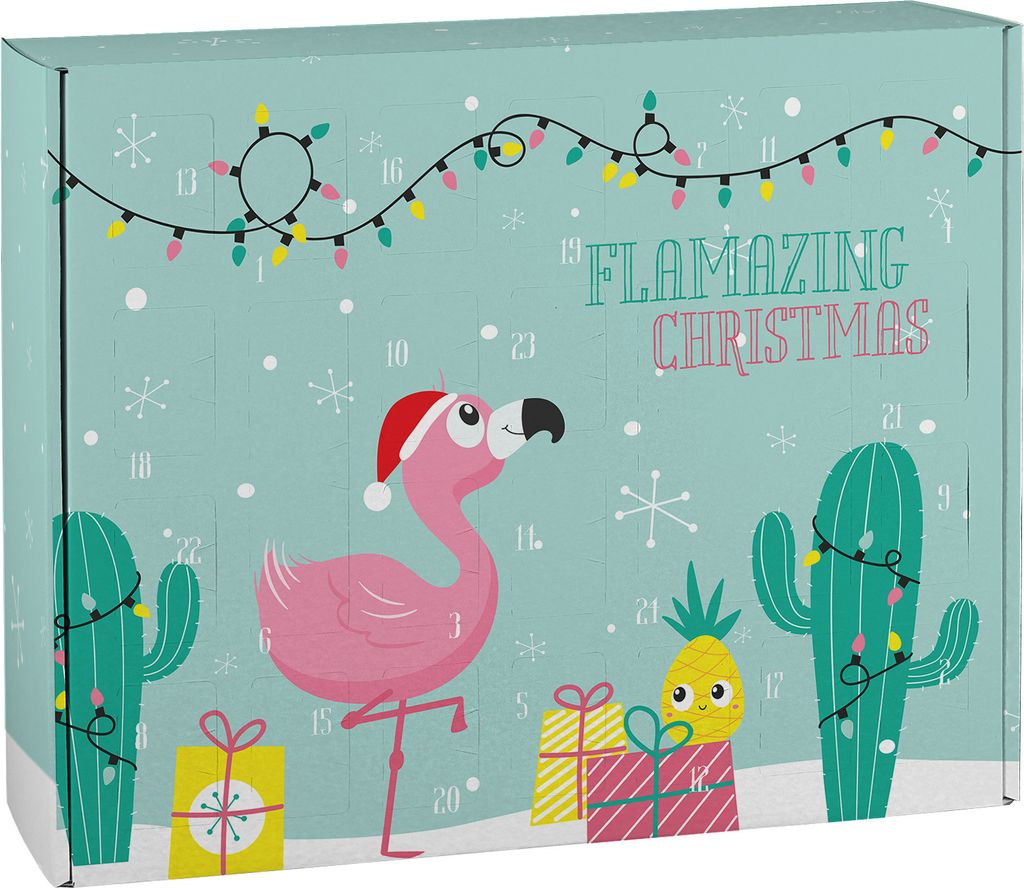 DIY Adventskalender zum selbst Befüllen "Flamazing Christmas"