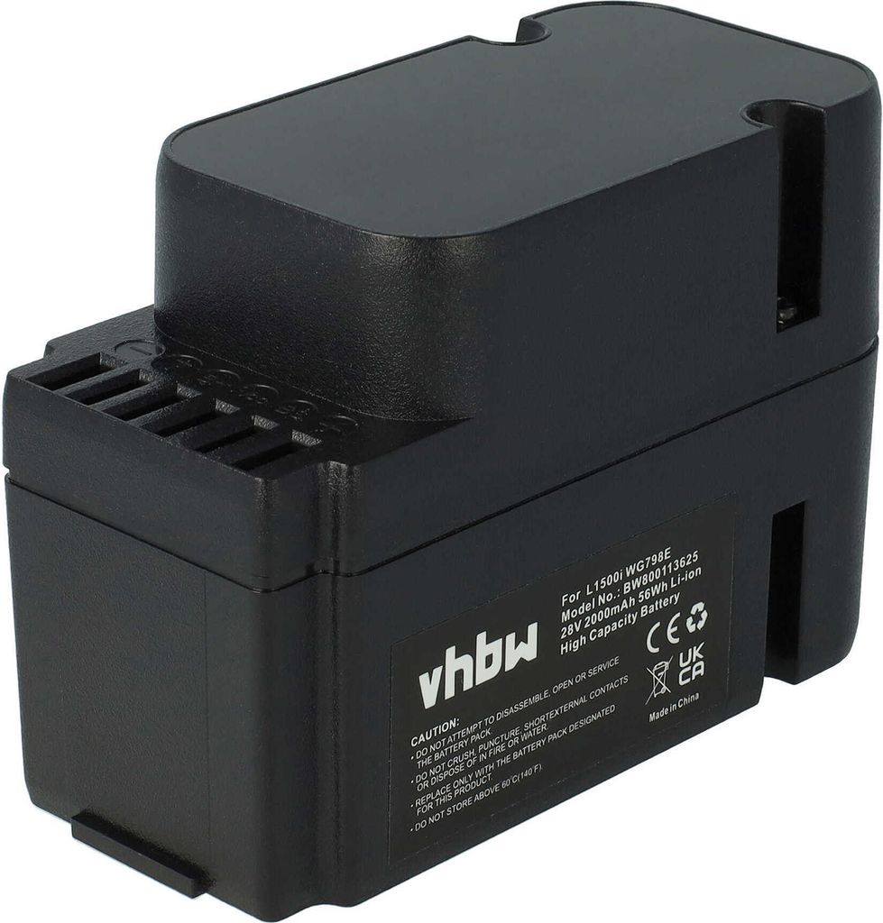 vhbw Akku kompatibel mit Grizzly AMR MR 1000, Dyma113 Rasenmäher (2000mAh 28V Li-Ion)