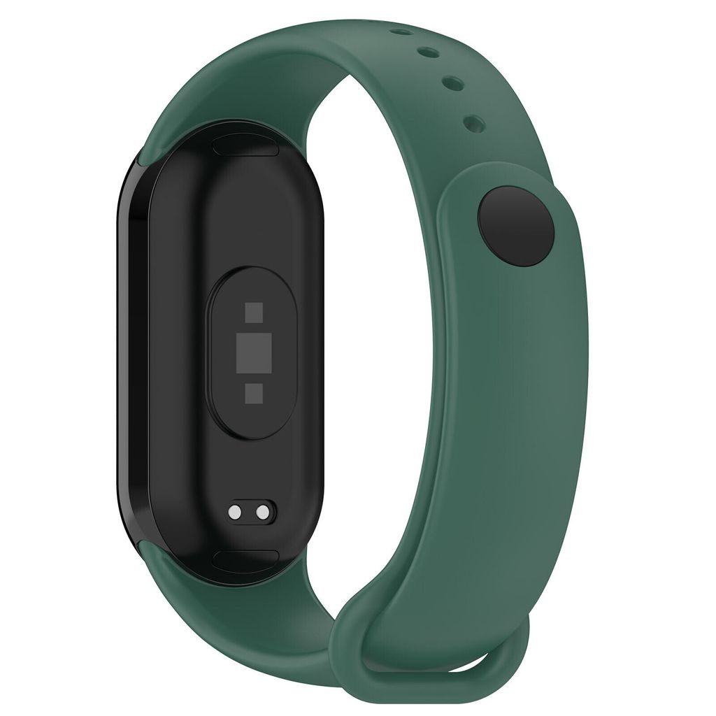 Strap-it Xiaomi Smart Band 8 Silikon Armband (Dunkelgrün)