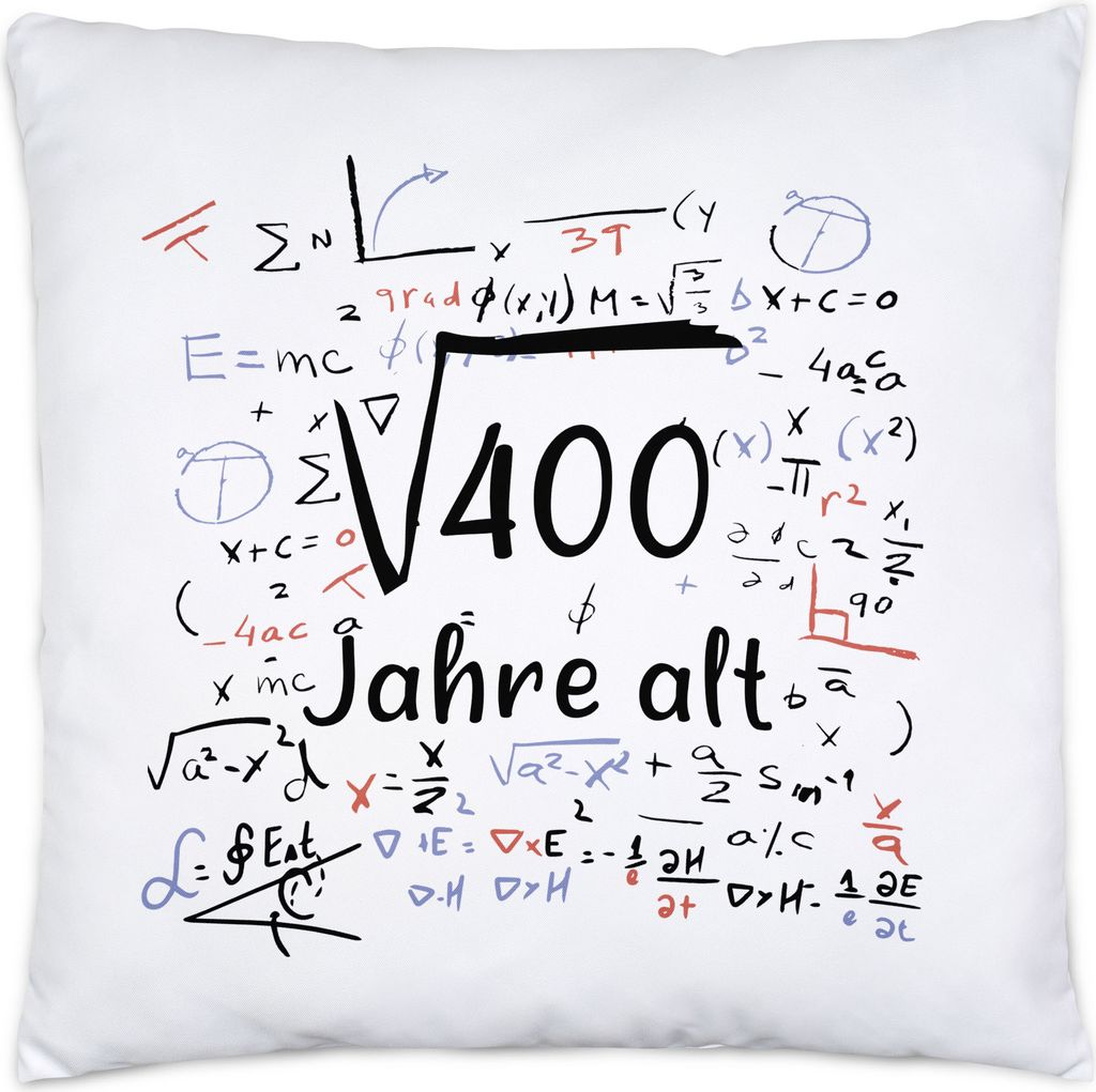Wurzel von 400 Jahre Alt Kissen 20. Geburtstag Humorvolles Motiv als Geburtstagsgeschenk Geschenkidee