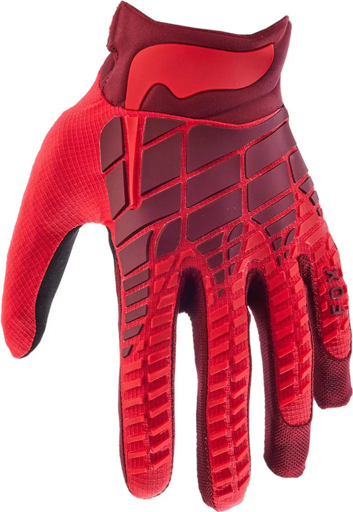 Gants moto cross FOX 360 Rouge S anti-ampoules et protection maximale