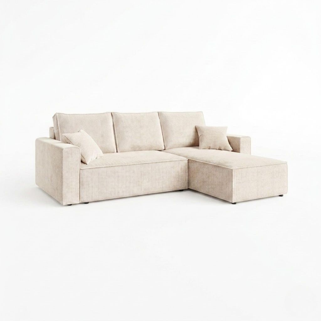 AMBER L Ecksofa mit Schlaffunktion und Bettkasten L-Form, Produktbild 