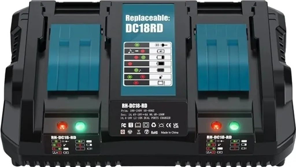 Boostez votre Autonomie : Batterie 18V 6Ah et Chargeur 6A pour BL1860B