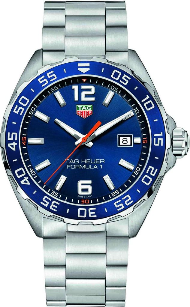 Tag Heuer Formula 1 Date Herrenuhr silber blau Produktbild 