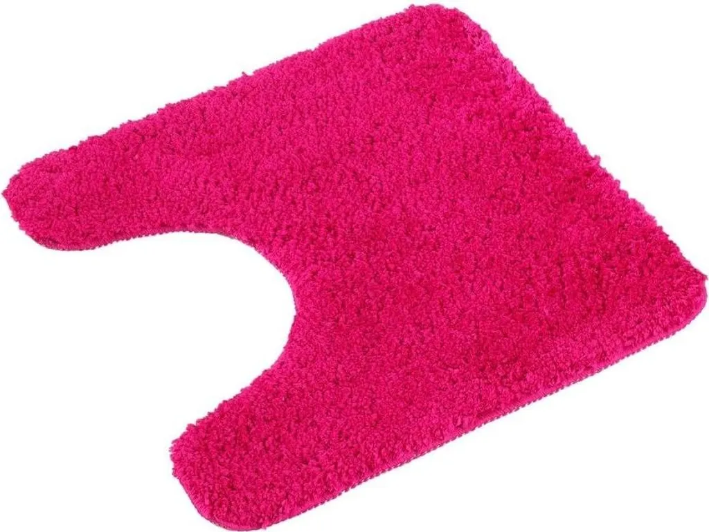 Tapis de bain fuchsia 45 x 45 cm antidérapant et facile à nettoyer