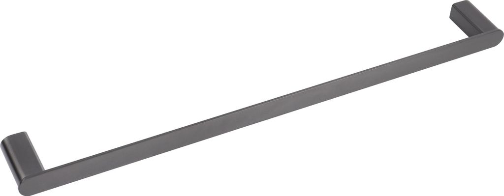 Balneo | Handtuchstange Edelstahl anthrazit GUN METAL | Handtuchhalter 60 cm QARX Rostfrei | Badetuchstange für Badezimmer