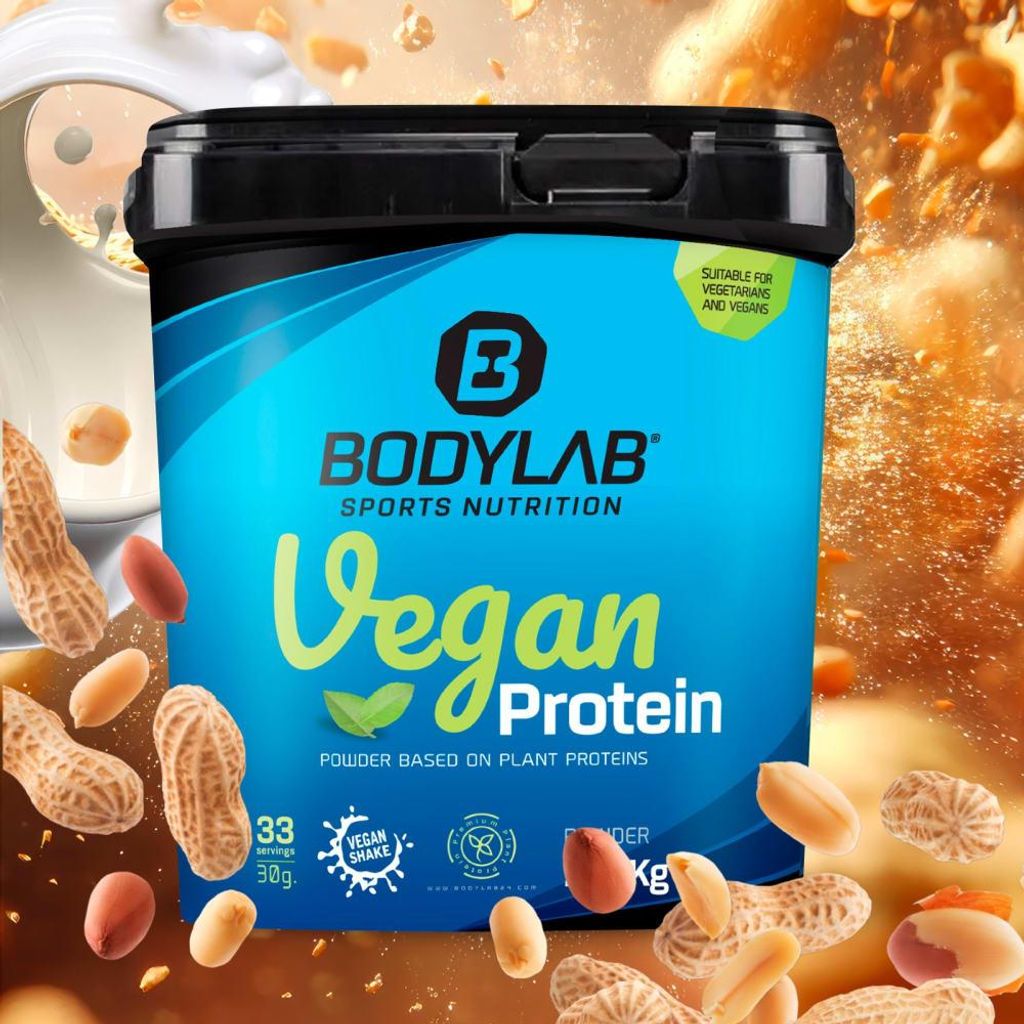 BODYLAB Vegan Protein - 1000g - Peanut