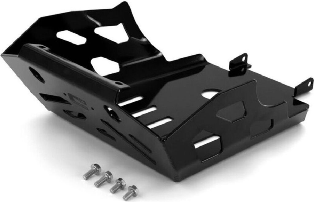 Unterfahrschutz 4mm Aluminium für Boden und Motorseiten, kompatibel mit Hauptständer