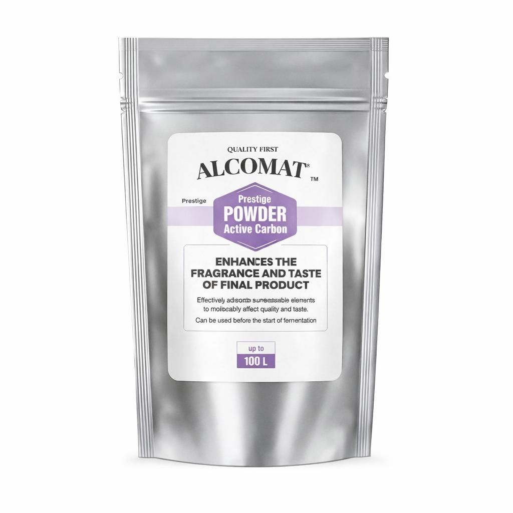 Alcomat Prestige POWDER Active Carbon | aus Steinkohle, Kohlepulver, Aktivkohle | Reduzierung unerwünschter Geschmacks- und Aromastoffe | bis 1000...