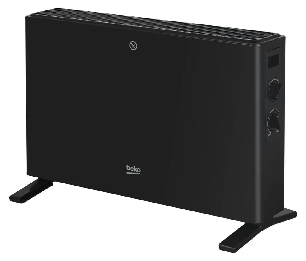 Radiateur d'appoint Beko 1800W Noir idéal pour chambre ou petit bureau
