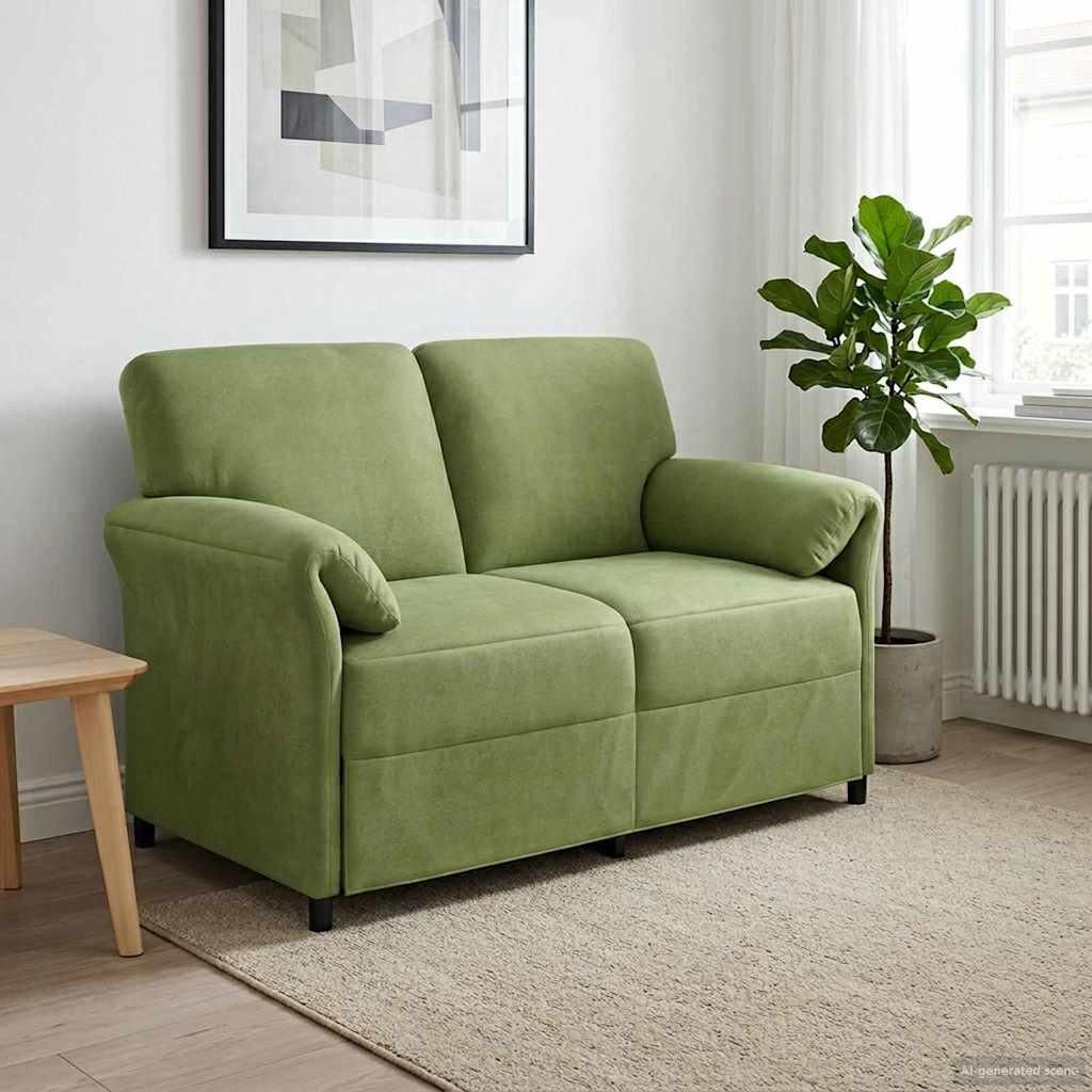 Möbel 2-Sitzer Sofa Hellgrün 138 x 83 x 95 cm SamtKlassische Sofas - Klassische Sofas c7391