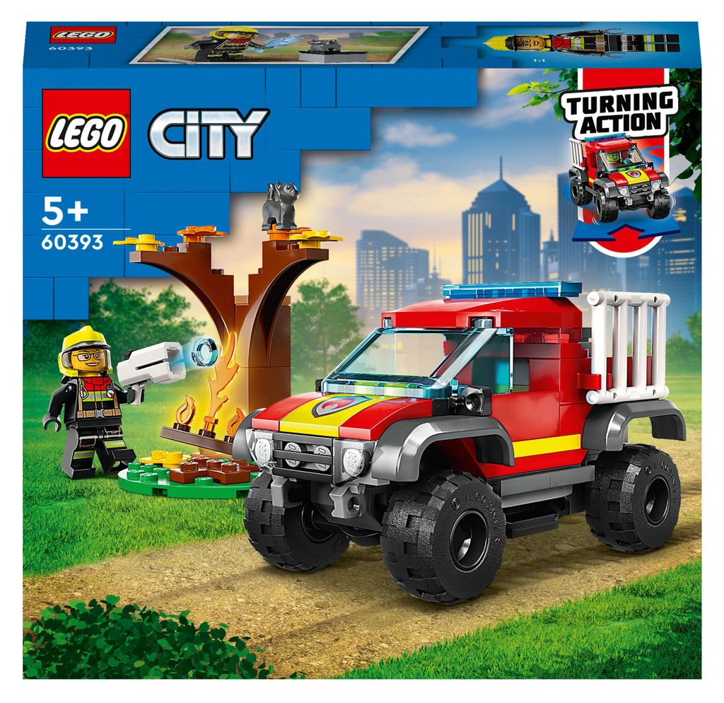 LEGO City Wóz strażacki 4x4 – misja ratunkowa, Zestaw do Zdjęcie produktu 