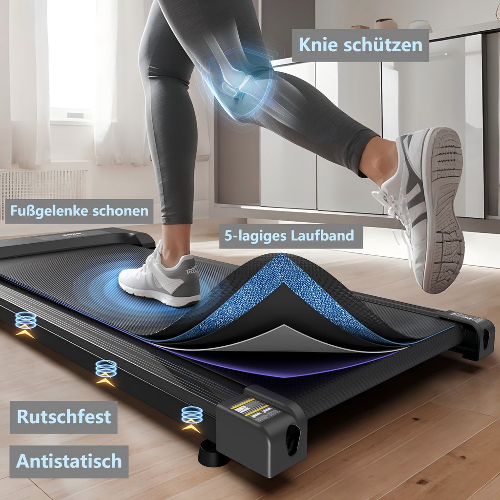 Q29 Gehband Laufband 1-6 km/h Laufflächengröße 37.5x90cm Produktbild 5