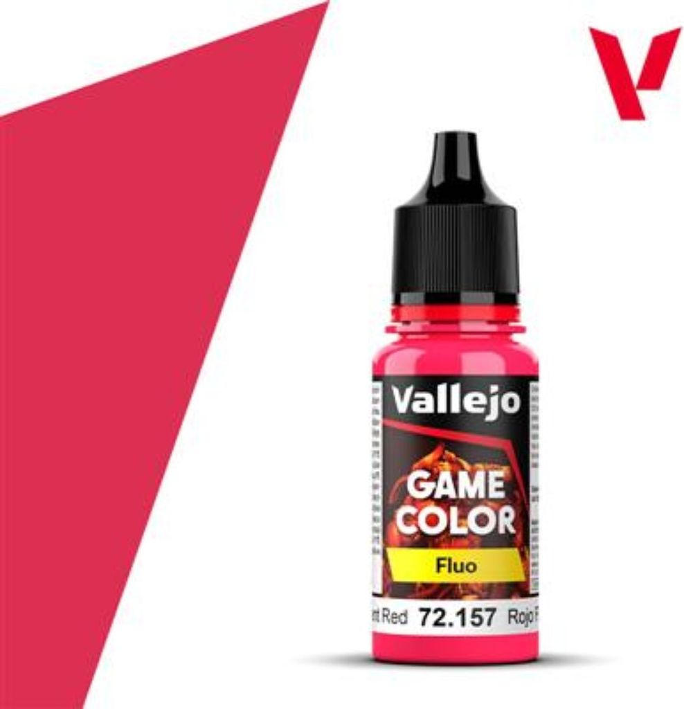 Vallejo 72.157 - Fluoreszierendes Rot, 18 ml - Neu