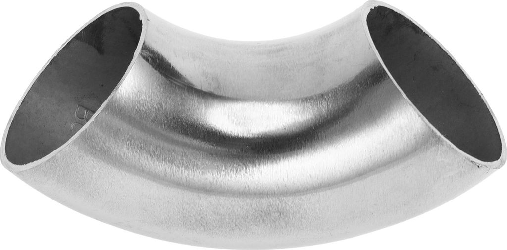 90 Grad Bogenbogen Ellenbogen Auto Modifizierte Auspuffrohrleitung Rohrleitung 1,5" Zoll OD Dicke 1,0mm/19GA 38x100x1,0mm 304 Edelstahl Silberton