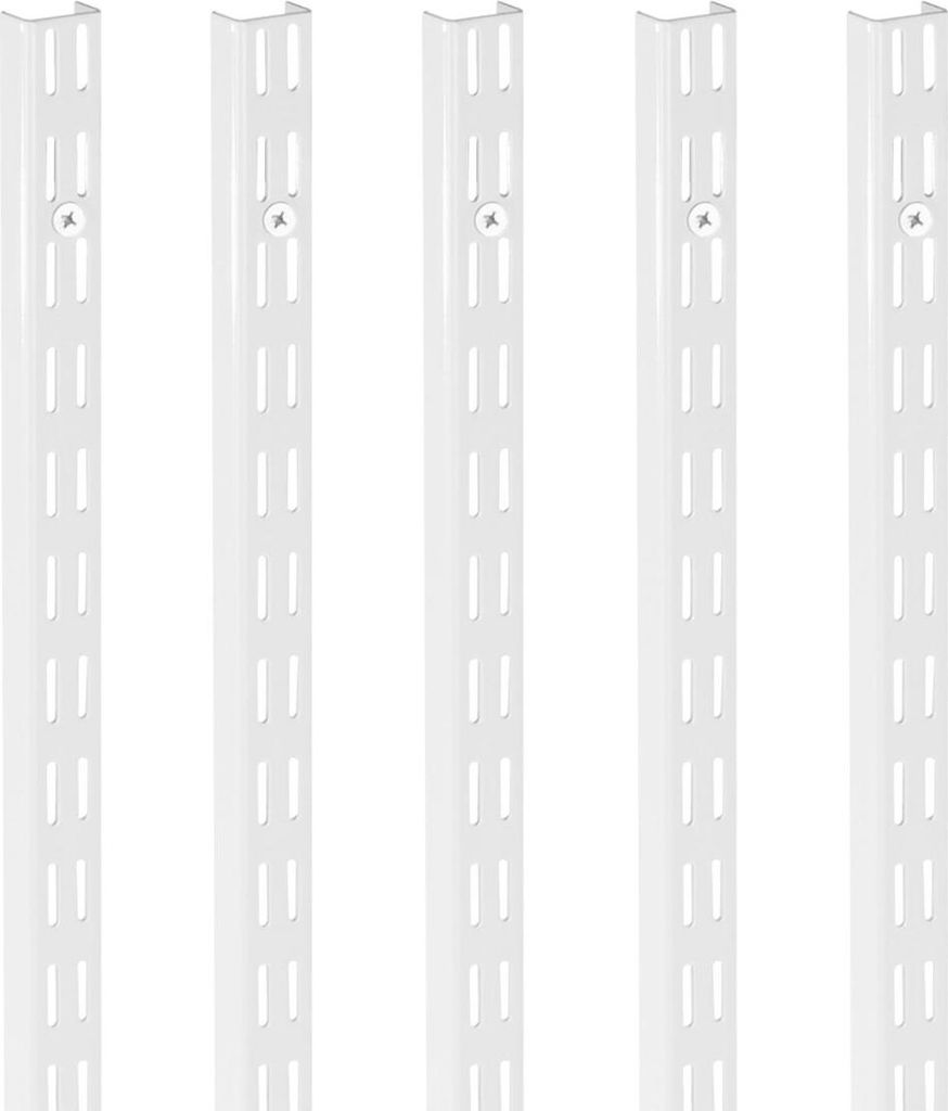 Regalschiene 60 Zoll 5er-Pack Verstellbare Stahl-Wandregal-Pilaster