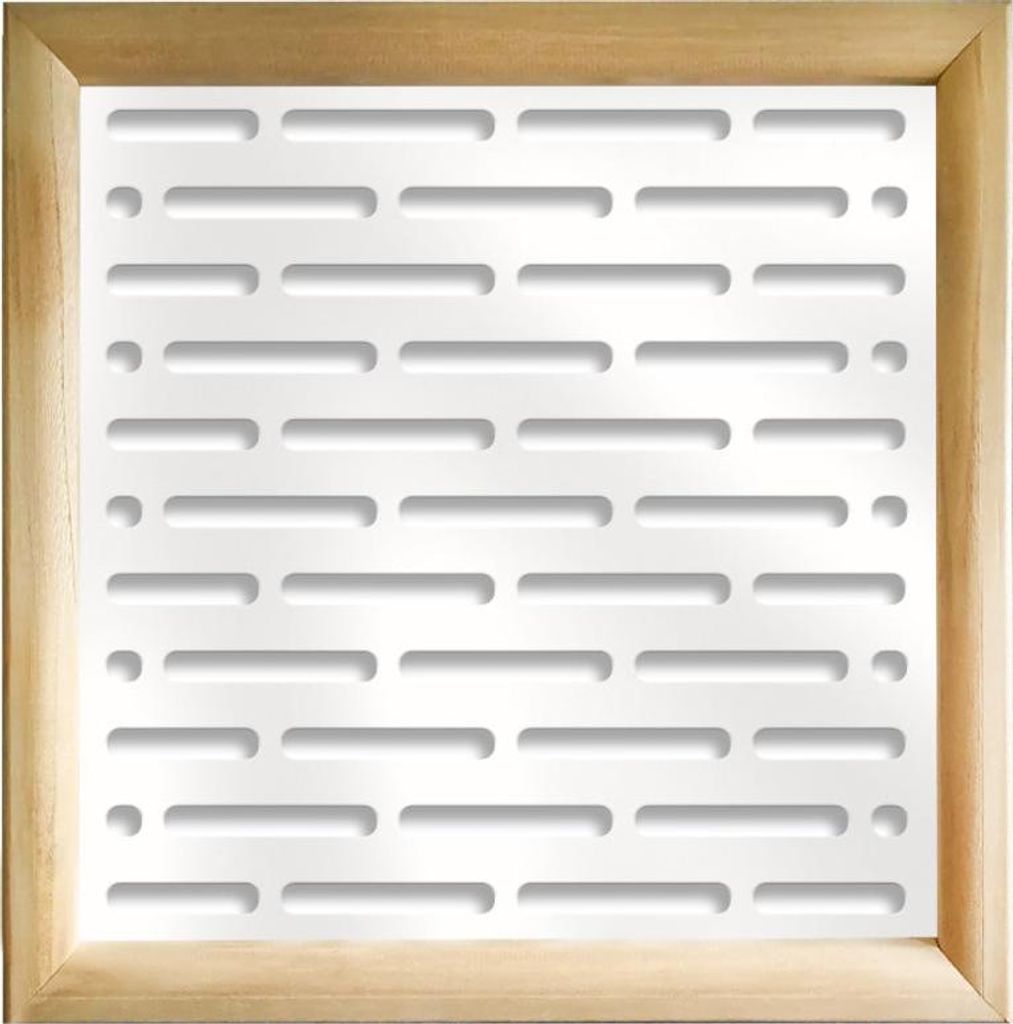 HOT DOG - Moduli Decorativi in holz e PVC 73x73 cm weiß