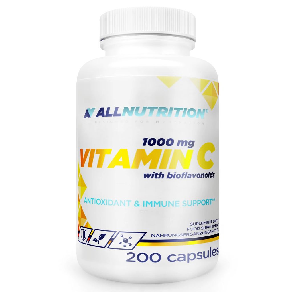 Allnutrition Vitamin C 1000mg mit Bioflavonoiden, 200 Kapseln