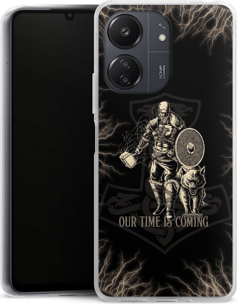 DeinDesign Handyhülle für Xiaomi Redmi 13C 5G Silikon Hülle Case Smartphone Schutzhülle Serienmotiv Vikings Wikinger