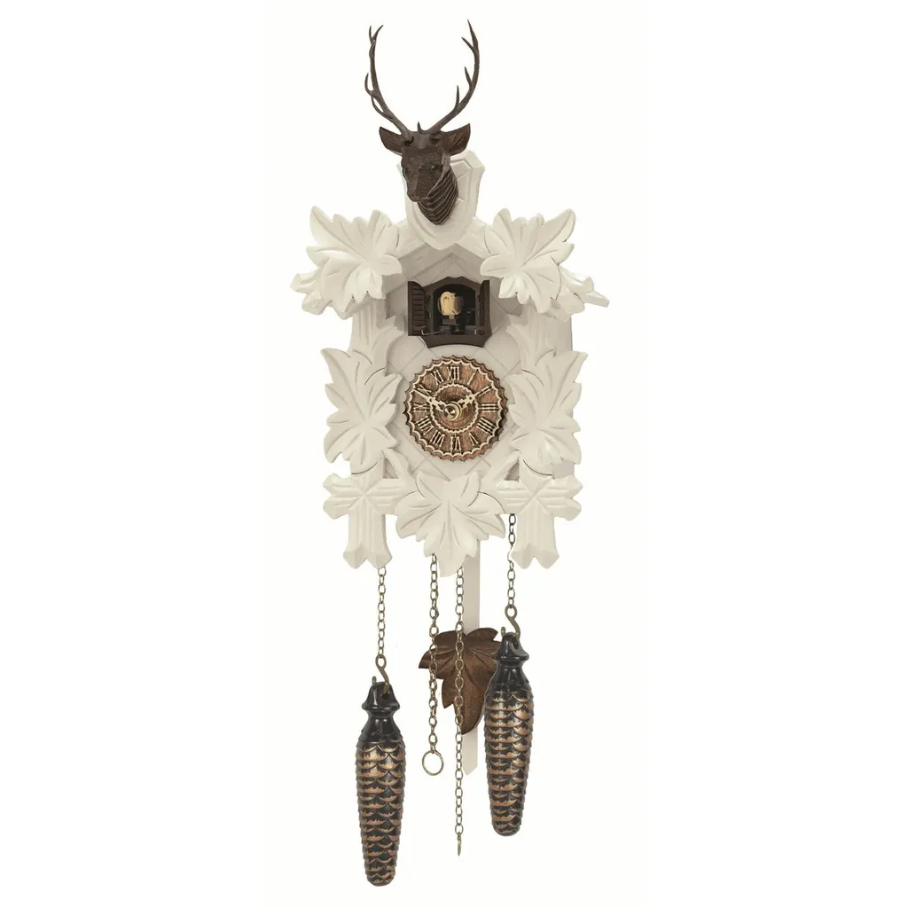 Horloge Coucou Silencieuse la Nuit - Modèle Quartz Trenkle Marron 20cm